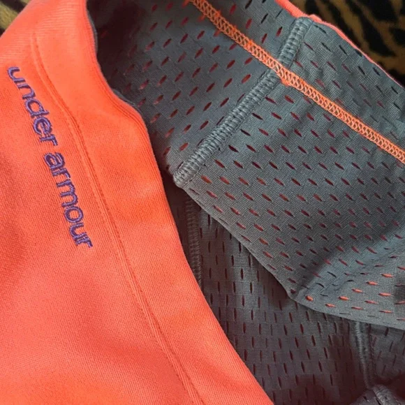 Under Armour Coral Hoodie with Blue Logo - Picture 2 of 4